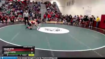 120 lbs Champ. Round 2 - Kaleb Byrd, Star Valley vs Logan Custis, Central