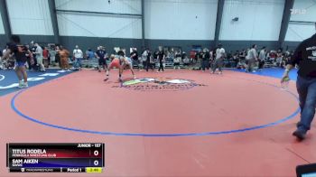 157 lbs Semifinal - Titus Rodela, Peninsula Wrestling Club vs Sam Aiken, NWWC