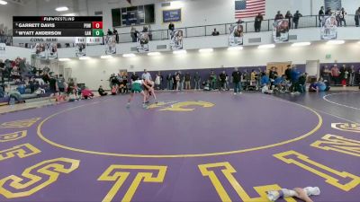 132 lbs Cons. Semi - Wyatt Anderson, Lander Middle School vs Garrett Davis, Powell Middle School