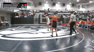 157 lbs Quarters & 1st Wb (16 Team) - Johndarious Brewer, Callaway vs Marcos Hernandez, Morgan County