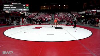 170 lbs Rr Rnd 3 - Hannah Huff, Duncan Lady Demons vs Diamond Walker, Putnam City