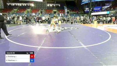 138 lbs Cons 64 #2 - Jasper Sonberg, IA vs David Mathieu, GA