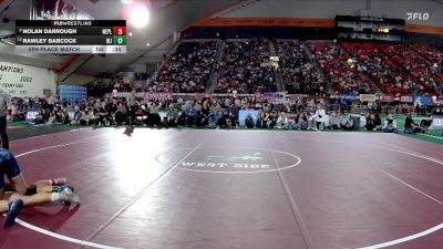 3A 215 lbs 5th Place Match - Rawley Babcock, West Jefferson vs Nolan Darrough, New Plymouth