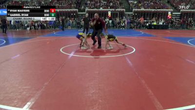 65 lbs Champ. Round 2 - Gabriel Ryan, Thermopolis Wrestling Club vs Ryan Masters, Mizfitz