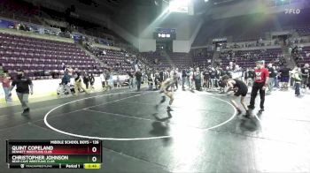 126 lbs Semifinal - Quint Copeland, Bennett Wrestling Club vs Christopher Johnson, Bear Cave Wrestling Club