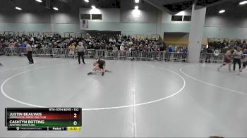 132 lbs Cons. Round 6 - Cashtyn Botting, Aviators Wrestling vs Justin Beauvais, Grindhouse Wrestling Club