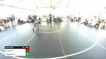126 lbs Semifinal - Elijah Flores, Pounders WC vs Justin Bernardo, Ime