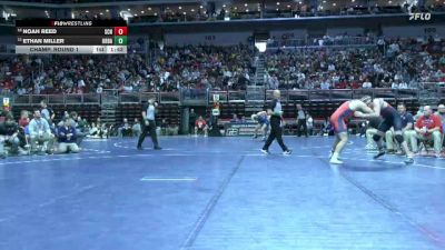 3A-215 lbs Champ. Round 1 - Ethan Miller, Urbandale vs Noah Reed, Sioux City North