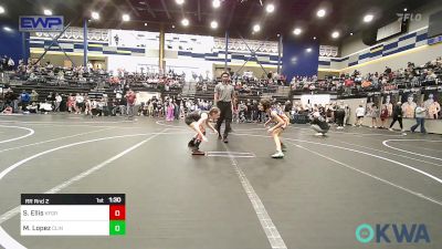 91 lbs Rr Rnd 2 - Sophie Ellis, Kingfisher YellowJackets vs Madisson Lopez, Clinton Youth Wrestling