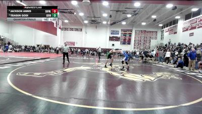 144 lbs Quarterfinal - Jackson Annis, Suffield/Windsor Locks vs Teagun Godi, Coventry