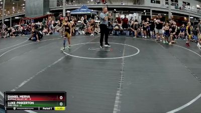 52 lbs Round 5 (8 Team) - Daniel Merva, Buffalo Valley WC vs Luke Pinkerton, Ohio Gold