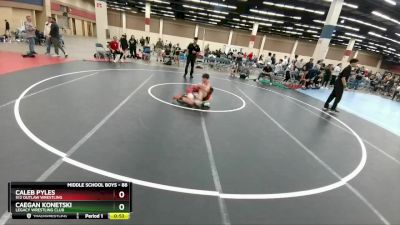 88 lbs Cons. Semi - Caleb Pyles, 512 Outlaw Wrestling vs Caegan Konetski, Legacy Wrestling Club