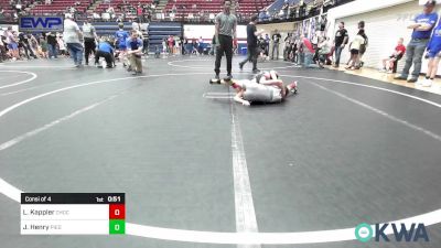 80 lbs Consi Of 4 - Liam Kappler, Choctaw Ironman Youth Wrestling vs Jackson Henry, Piedmont