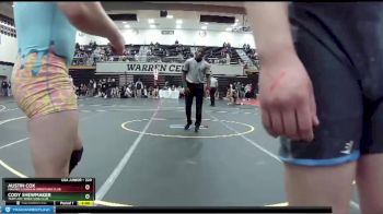 220 lbs Cons. Round 4 - Austin Cox, Maurer Coughlin Wrestling Club vs Cody Shewmaker, Team Jeff Wrestling Club