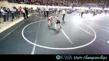 67 lbs Round Of 16 - Brayden Barajas, Grove Takedown Club vs Maddox Hancock, Skiatook Wrestling Club