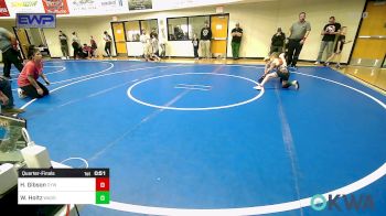 58 lbs Quarterfinal - Harley Gibson, Coweta Tiger Wrestling vs Wyatt Holtz, Wagoner Takedown Club