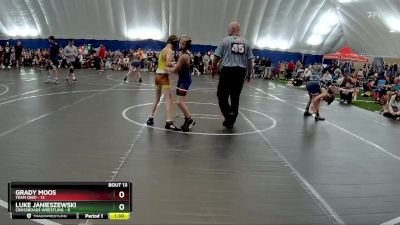 84 lbs Round 4 (8 Team) - Grady Moos, Team Ohio vs Luke Janieszewski, Crossroads Wrestling