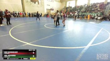 108 Girls Quarterfinal - Mia Navarro, Holtville vs Isis Dominguez, Calexico