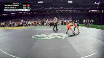 D4-126 lbs Semifinal - Nicholas Sorrow, Hudson vs Devin Doorlag, Gobles