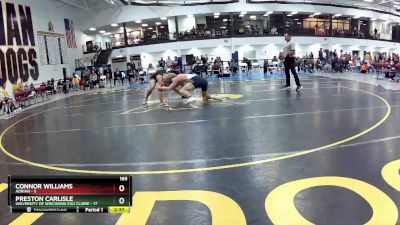 165 lbs Round 2 (6 Team) - Connor Williams, Adrian vs Preston Carlisle, University Of Wisconsin Eau Claire