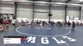 54 kg Final - Kaden Milheim, M2 Black vs Matthew Lopes, Blairstown Wrestling Club