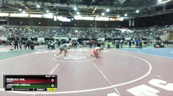 185 lbs Quarterfinal - Jordynn LeBeau, Eagle vs Rebecka Vail, Minico