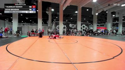 Masters A FS - 88 lbs Cons. Round 2 - Vladislav Egorov, Peninsula Wrestling Club vs Lucas Brogdon, Vail Wrestling Academy