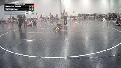 40 lbs 1st Place Match - Jayce Crisman, Salem Elite Mat Club vs **Kingston Howell, Outlaws PWC