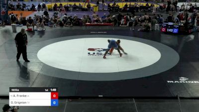 190 lbs Rnd Of 64 - Andy Franke, IA vs Darius Grignion, TX