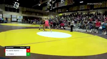 195 lbs Quarterfinal - Jacob Follero, Tesoro vs Marcelo Juarez Aparicio, Santa Ana