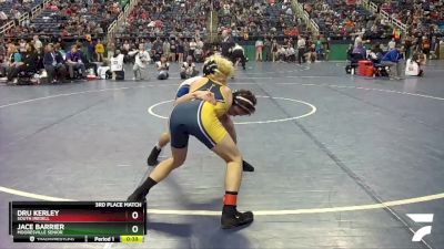 4A 113 lbs 3rd Place Match - Jace Barrier, Mooresville Senior vs Dru Kerley, South Iredell