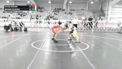 120 lbs Consi Of 8 #1 - Myles Hoover, PA vs Bryson Chappell, SC