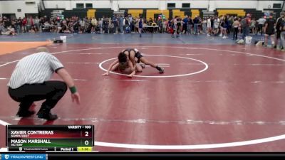 100 lbs Champ. Round 2 - Xavier Contreras, Nampa West vs Mason Marshall, Victory