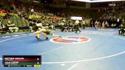 190 Class 3 lbs Cons. Round 2 - Matthew Wiegand, Capital City vs Colin Carter, Windsor (Imperial)