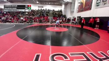 285 lbs Cons. Round 2 - Williston Ward, Valor Christian vs Cameron Butler, Palmer Ridge