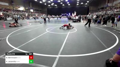 73 lbs Round Of 16 - Braxton Berninzoni, Black Fox Wrestling Academy vs Karson Jaramillo, Duran Elite