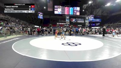 125 lbs Cons. Rd Of 64 - Maile Nguyen, CA vs Olivia Fox, NY