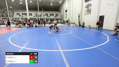 108 lbs Rr Rnd 2 - Roy Barak, University Hawks Wrestling Club Gold vs Ollie Staub, Hatboro-Horsham Wrestling Club