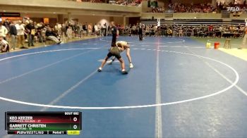 80 lbs 3rd Place Match - Keo Keezer, Mahnomen-Waubun vs Garrett Christen, Holdingford