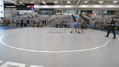 215 lbs Cons. Semis - Noah Ingle, Cowboy Kids Wrestling Club vs Rodney Sabin