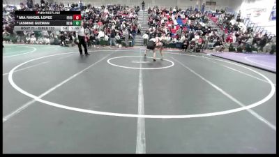 Girls 120 lbs Champ. Round 1 - Jasmine Guzman, Rancho San Juan Girls vs Mia Rangel Lopez, Fremont (Sunnyvale)&nbsp;Girls