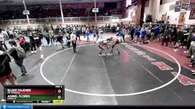 132 lbs Cons. Round 4 - Blake Falkner, Mt. Spokane vs Adriel Flores, Othello