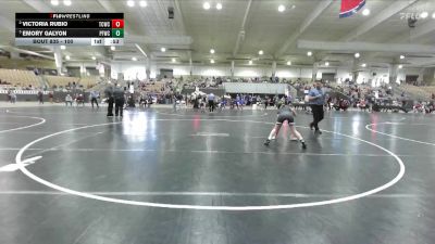100 lbs Cons. Semi - Emory Galyon, Pigeon Forge Wrestling Club vs Victoria Rubio, Blackman Wrestling Club