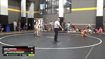 124 lbs Round 5 - Zoey Freeman, Oklahoma vs Cheyleigh Blankenship, Iowa