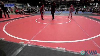 76 lbs 3rd Place - Raiden Johns, Collinsville Cardinal Youth Wrestling vs Pierce Burnett, Tulsa Blue T Panthers