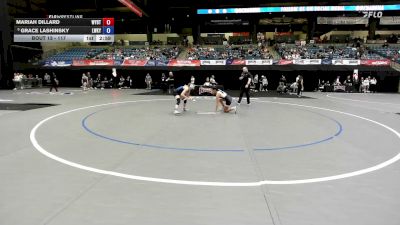117 lbs Champ. Round 1 - Mariah Dillard, Wayland Baptist vs Grace Lashinsky, Lindsey Wilson