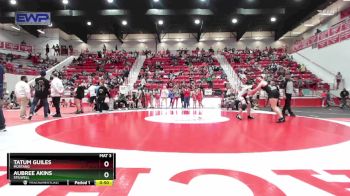 138 lbs Cons. Round 2 - Tatum Guiles, MUSTANG vs Aubree Akins, STILWELL