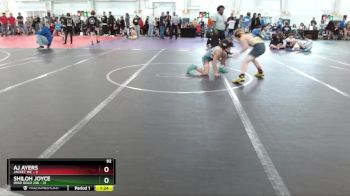 92 lbs Round 4 (10 Team) - AJ Ayers, Jacket WC vs Shiloh Joyce, Ohio Gold 24K