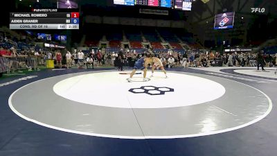 144 lbs Cons. Rd Of 16 - Michael Romero, CA vs Aiden Graner, MN