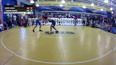 144 lbs 1st Place Match - Mason Basile, Tampa Tiger Wrestling Club vs Angel Ojeda, Manatee High Shcool